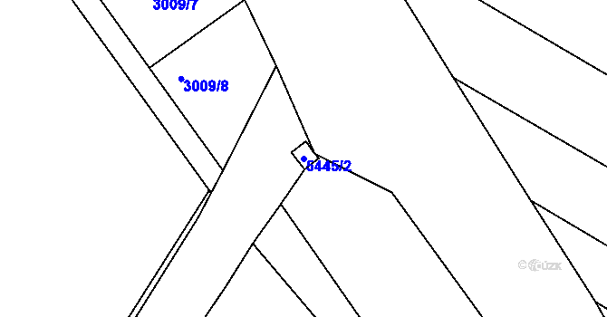 Parcela st. 5445/2 v KÚ Znojmo-město, Katastrální mapa