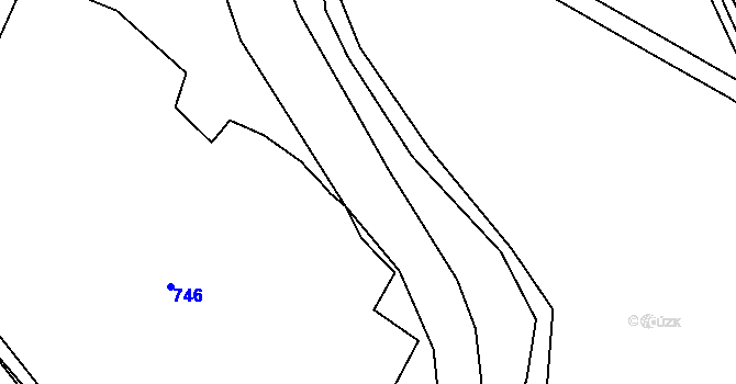 Parcela st. 827/1 v KÚ Znojmo-Hradiště, Katastrální mapa
