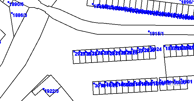 Parcela st. 2933 v KÚ Zruč nad Sázavou, Katastrální mapa