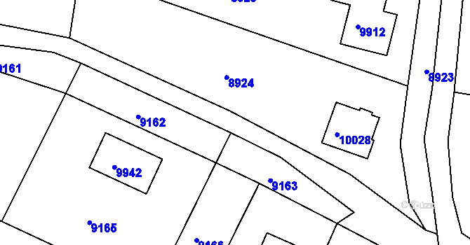 Parcela st. 3489/49 v KÚ Zubří, Katastrální mapa