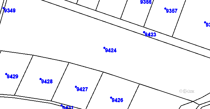 Parcela st. 3574/14 v KÚ Zubří, Katastrální mapa