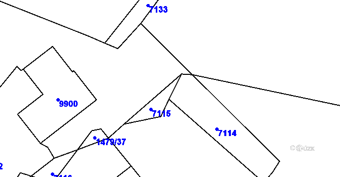 Parcela st. 4093/88 v KÚ Zubří, Katastrální mapa