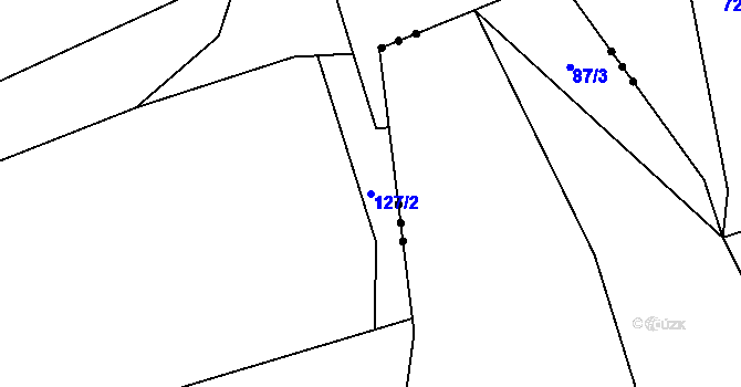 Parcela st. 127/2 v KÚ Zvěstovice, Katastrální mapa