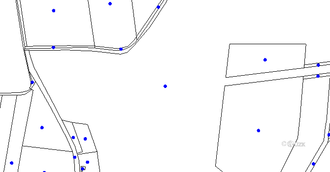 Parcela st. 7/1 v KÚ Zvíkov u Lišova, Katastrální mapa