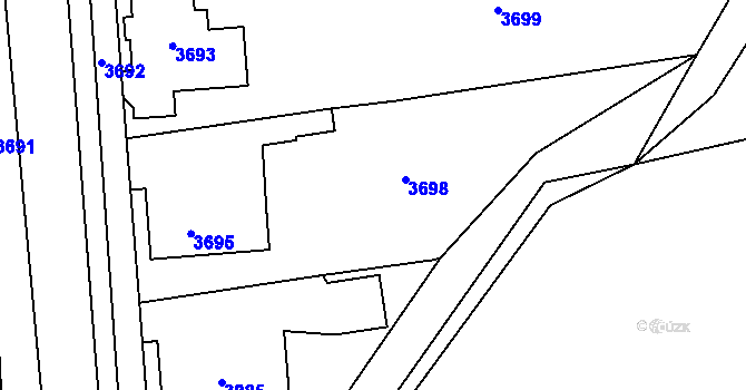 Parcela st. 117/18 v KÚ Zvole u Zábřeha, Katastrální mapa