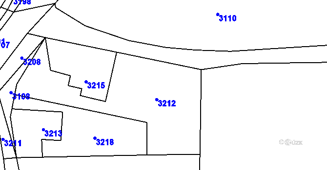 Parcela st. 119/1 v KÚ Zvole u Zábřeha, Katastrální mapa