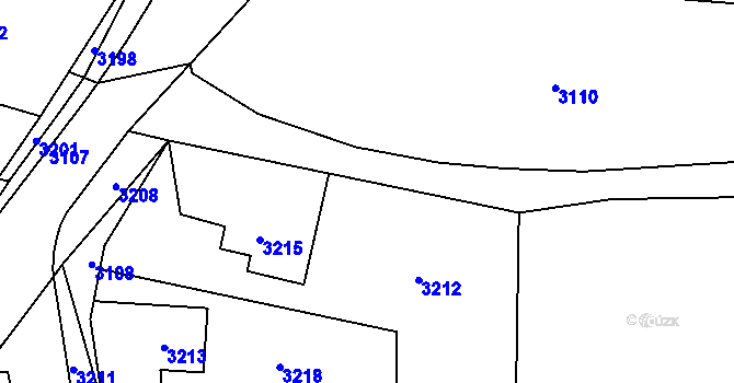 Parcela st. 119/3 v KÚ Zvole u Zábřeha, Katastrální mapa