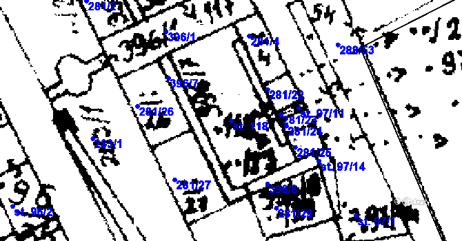 Parcela st. 118 v KÚ Zvoleněves, Katastrální mapa