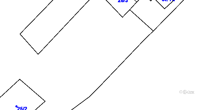 Parcela st. 26/4 v KÚ Černá Voda u Žacléře, Katastrální mapa