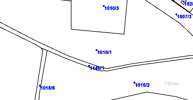 Parcela st. 1010/1 v KÚ Žacléř, Katastrální mapa