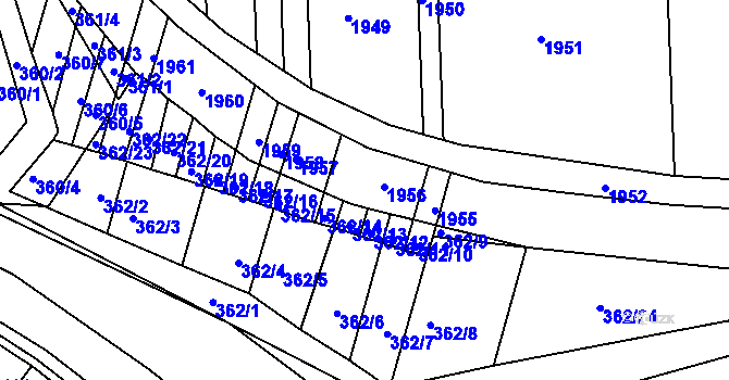 Parcela st. 911/35 v KÚ Žádovice, Katastrální mapa