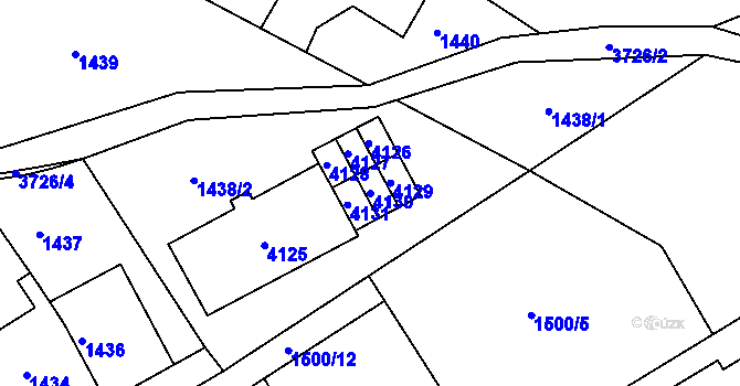 Parcela st. 4130 v KÚ Žamberk, Katastrální mapa
