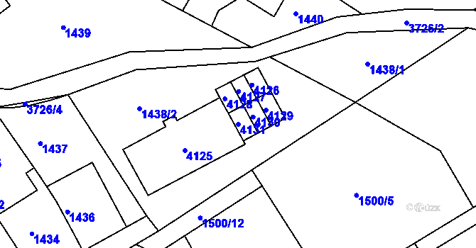 Parcela st. 4131 v KÚ Žamberk, Katastrální mapa