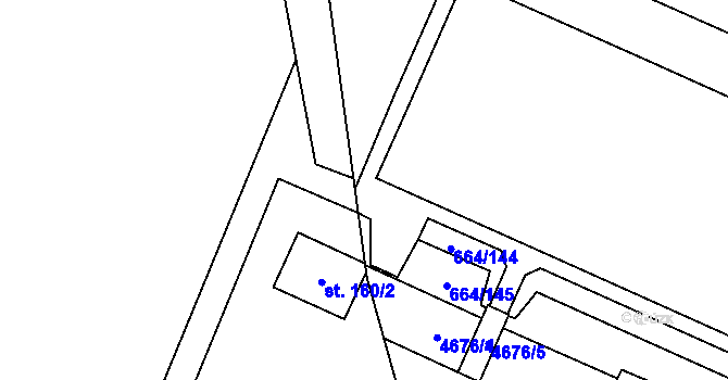 Parcela st. 476/8 v KÚ Dlouhoňovice, Katastrální mapa
