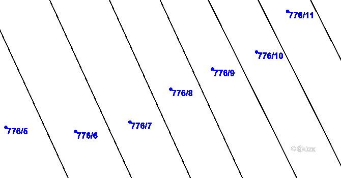 Parcela st. 776/8 v KÚ Buková u Nových Hradů, Katastrální mapa
