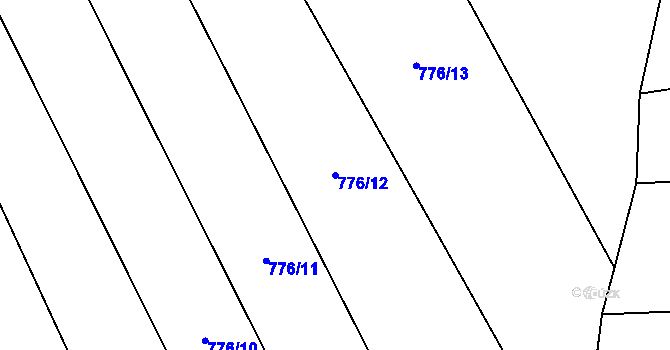 Parcela st. 776/12 v KÚ Buková u Nových Hradů, Katastrální mapa