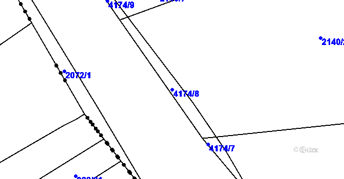 Parcela st. 4174/8 v KÚ Žarošice, Katastrální mapa