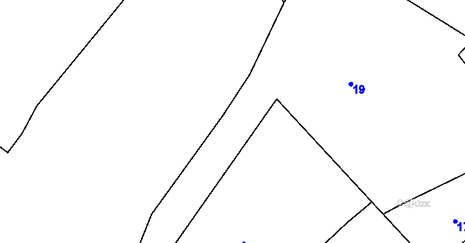Parcela st. 40/3 v KÚ Žárová, Katastrální mapa