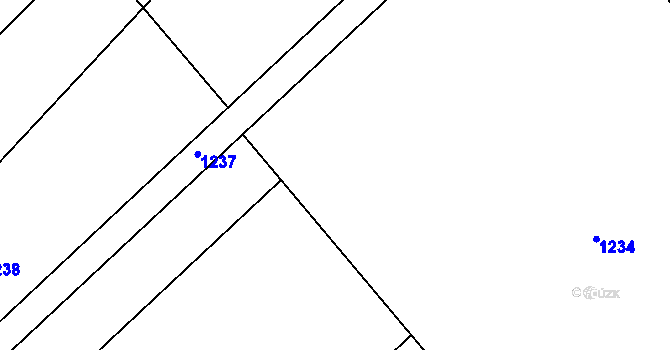 Parcela st. 432 v KÚ Hamry, Katastrální mapa