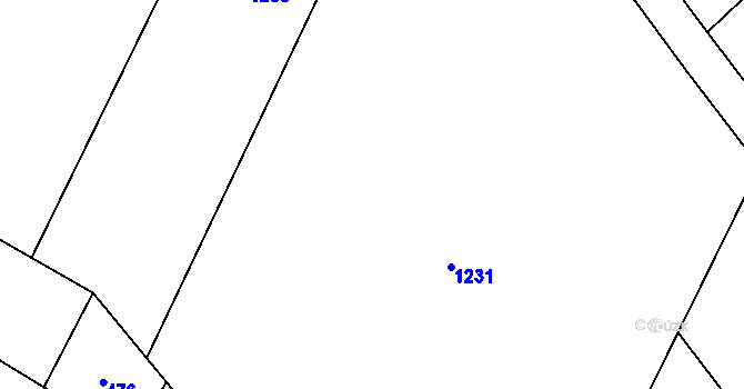Parcela st. 467/4 v KÚ Hamry, Katastrální mapa