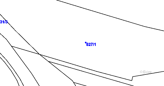 Parcela st. 525 v KÚ Ždánice, Katastrální mapa