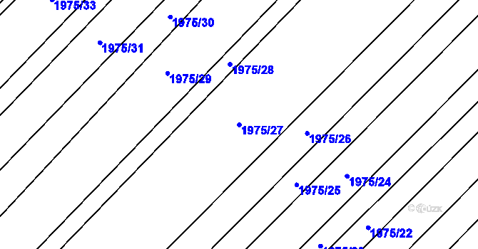 Parcela st. 1975/27 v KÚ Ždánice, Katastrální mapa