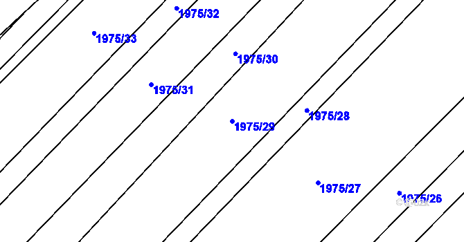 Parcela st. 1975/29 v KÚ Ždánice, Katastrální mapa