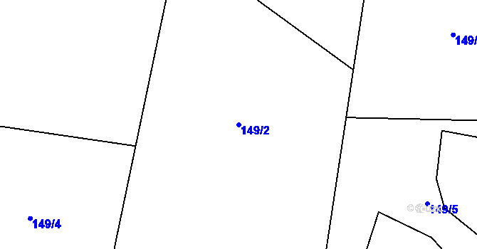 Parcela st. 149/2 v KÚ Karasín, Katastrální mapa