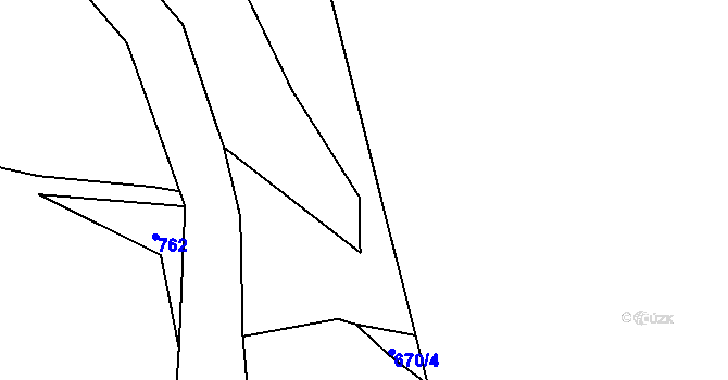 Parcela st. 754/9 v KÚ Ždánov, Katastrální mapa