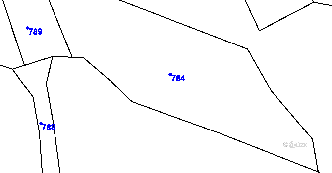 Parcela st. 143/5 v KÚ Kruh v Podbezdězí, Katastrální mapa
