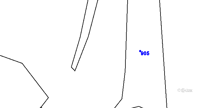 Parcela st. 392/1 v KÚ Kruh v Podbezdězí, Katastrální mapa