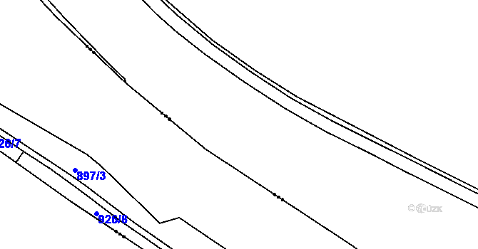 Parcela st. 599/6 v KÚ Kruh v Podbezdězí, Katastrální mapa