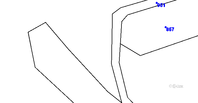 Parcela st. 639/8 v KÚ Kruh v Podbezdězí, Katastrální mapa