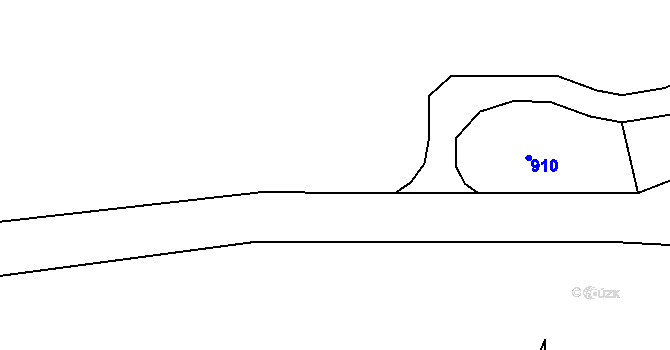 Parcela st. 717/2 v KÚ Kruh v Podbezdězí, Katastrální mapa
