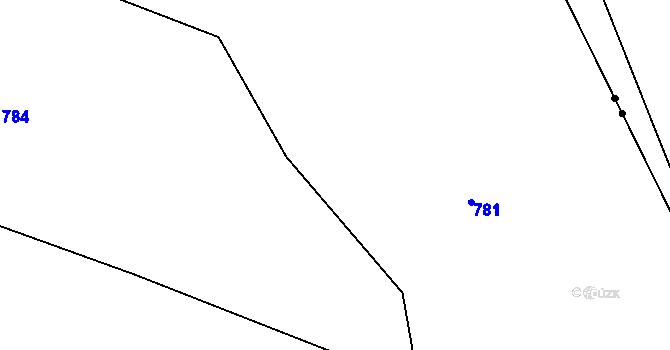 Parcela st. 727/2 v KÚ Kruh v Podbezdězí, Katastrální mapa