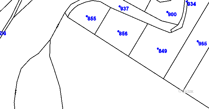 Parcela st. 420/12 v KÚ Kruh v Podbezdězí, Katastrální mapa