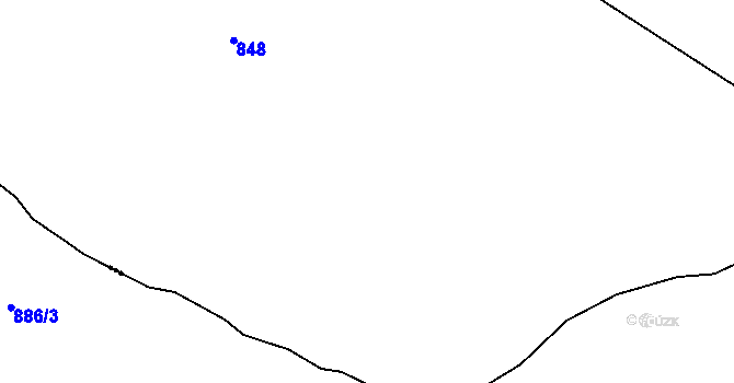 Parcela st. 420/13 v KÚ Kruh v Podbezdězí, Katastrální mapa