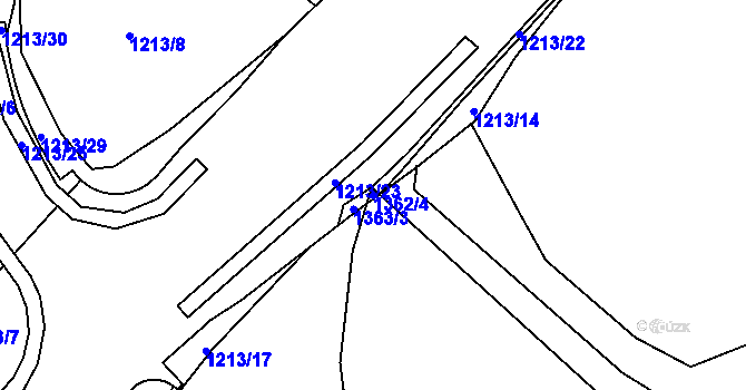 Parcela st. 1362/4 v KÚ Knínice u Libouchce, Katastrální mapa