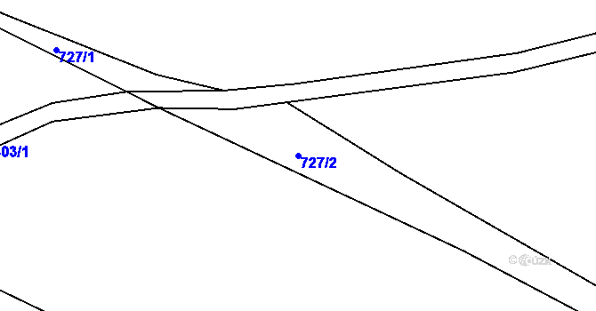 Parcela st. 727/2 v KÚ Žďár nad Metují, Katastrální mapa
