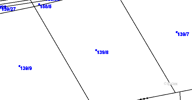 Parcela st. 139/8 v KÚ Žďár nad Metují, Katastrální mapa
