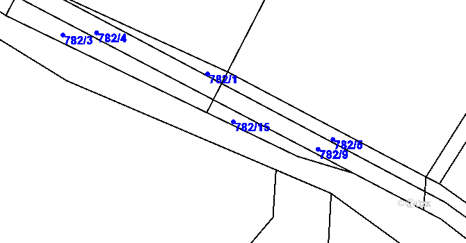 Parcela st. 782/15 v KÚ Žďár nad Metují, Katastrální mapa
