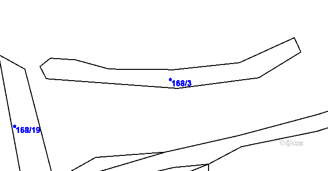 Parcela st. 168/30 v KÚ Smederov, Katastrální mapa