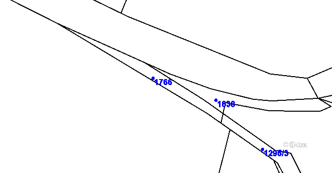 Parcela st. 1295/4 v KÚ Ždírec v Podbezdězí, Katastrální mapa