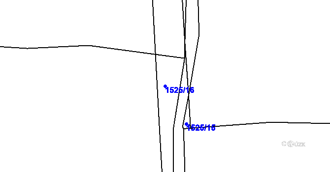 Parcela st. 1525/16 v KÚ Ždírec na Moravě, Katastrální mapa