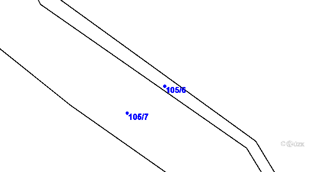 Parcela st. 105/6 v KÚ Kohoutov u Ždírce nad Doubravou, Katastrální mapa