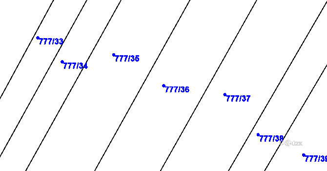 Parcela st. 777/36 v KÚ Ždírec nad Doubravou, Katastrální mapa