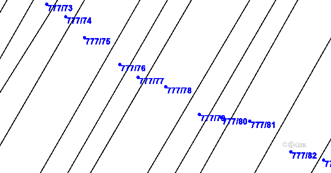 Parcela st. 777/78 v KÚ Ždírec nad Doubravou, Katastrální mapa