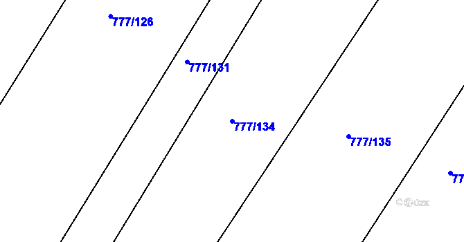 Parcela st. 777/134 v KÚ Ždírec nad Doubravou, Katastrální mapa