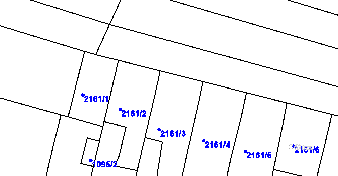 Parcela st. 2160/4 v KÚ Žebětín, Katastrální mapa