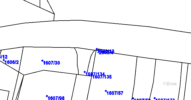 Parcela st. 2943/12 v KÚ Žebětín, Katastrální mapa